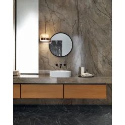 Aelle Carrelage Carrelage Sol Effet Marbre|Carrelage Sol Pour Pièce À Vivre<Carrelage sol / mur effet marbre brun, gris 120X120 cm - SCULTOREA River grey J454
