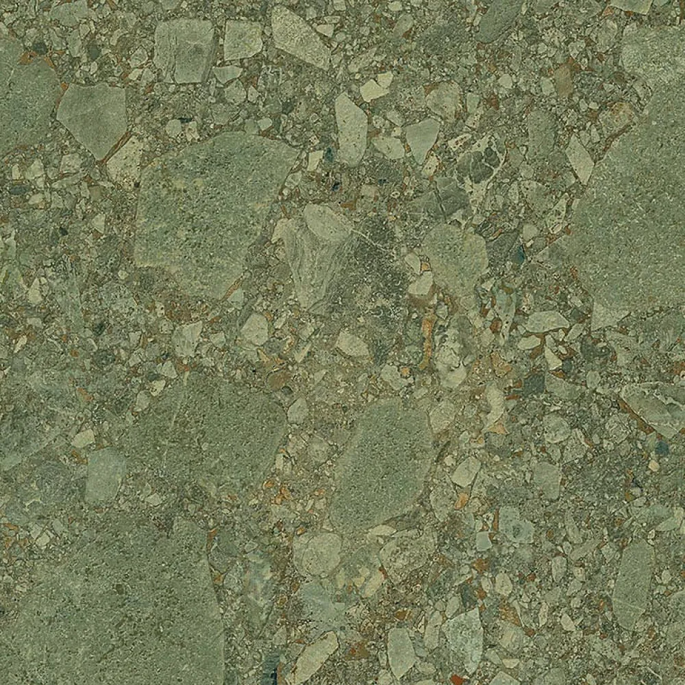 Aelle Carrelage Carrelage sol / mur effet terrazzo vert 80x80 cm GREEN GIADA- Carrelage Sol Effet Pierre