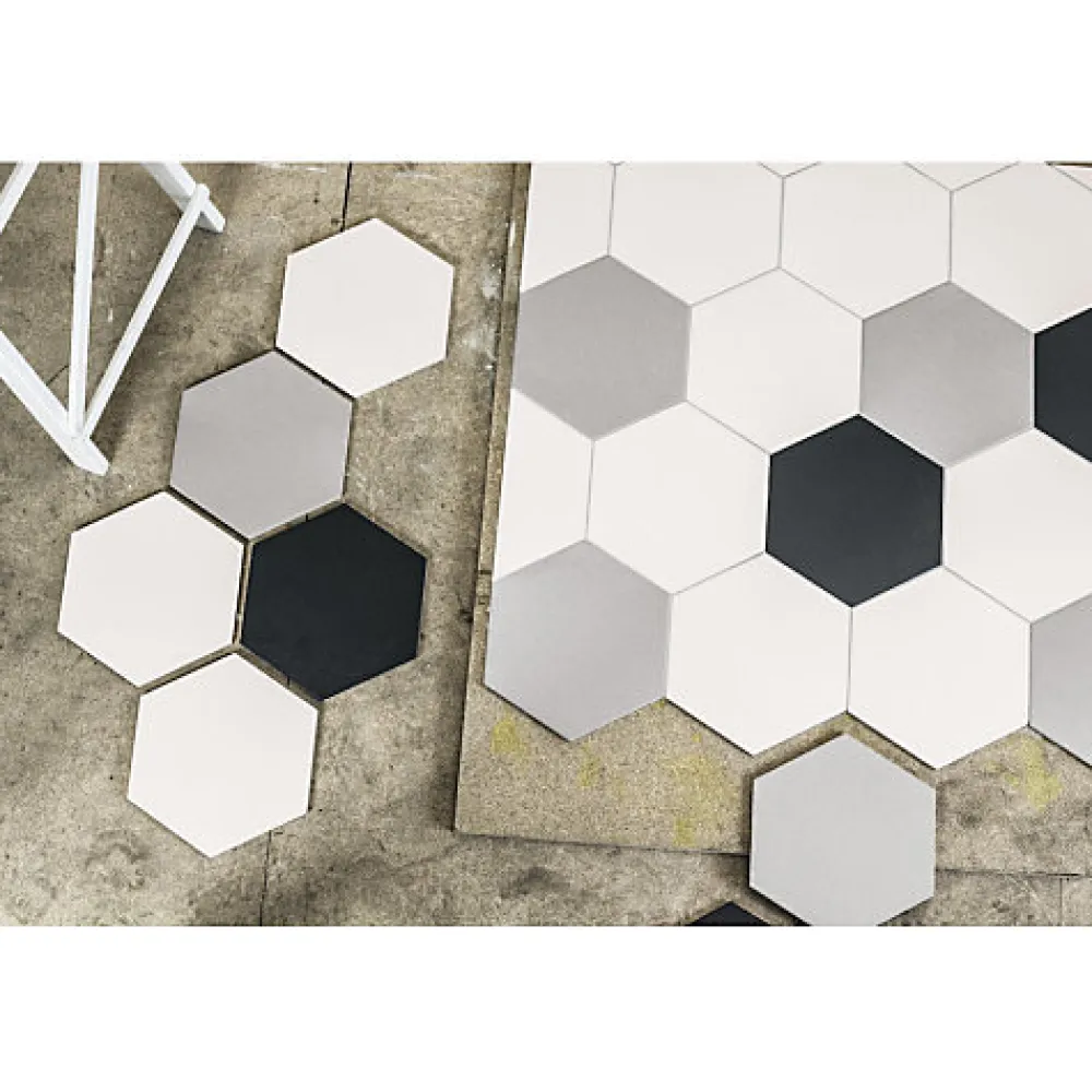 Eiffel art construction Carrelage sol / mur effet terrazzo 20x20 cm Croccante Eclair Sesamo - Patchwork (vendu par boite de 1m2)- Carrelage Sol Effet Terrazzo