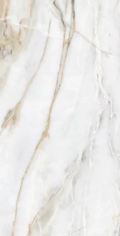 Limcaro Carrelage Sol Effet Marbre|Carrelage Sol Pour Pièce À Vivre<Carrelage sol / mur effet marbre blanc CHINA GOLD l.60 x L.120 cm Brilliant