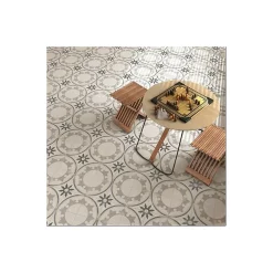 Aelle Carrelage Carrelage Sol Effet Carreaux De Ciment<Carrelage sol / mur effet ciment 20x20 cm FIYI BLANCO NASSAU