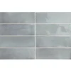 Aelle Carrelage Carrelage sol / mur effet zellige bejmat marocain 5X15 cm bleu brillant 5X15 cm COCO BLUE GRASS WALL- Carrelage Sol Pour Wc