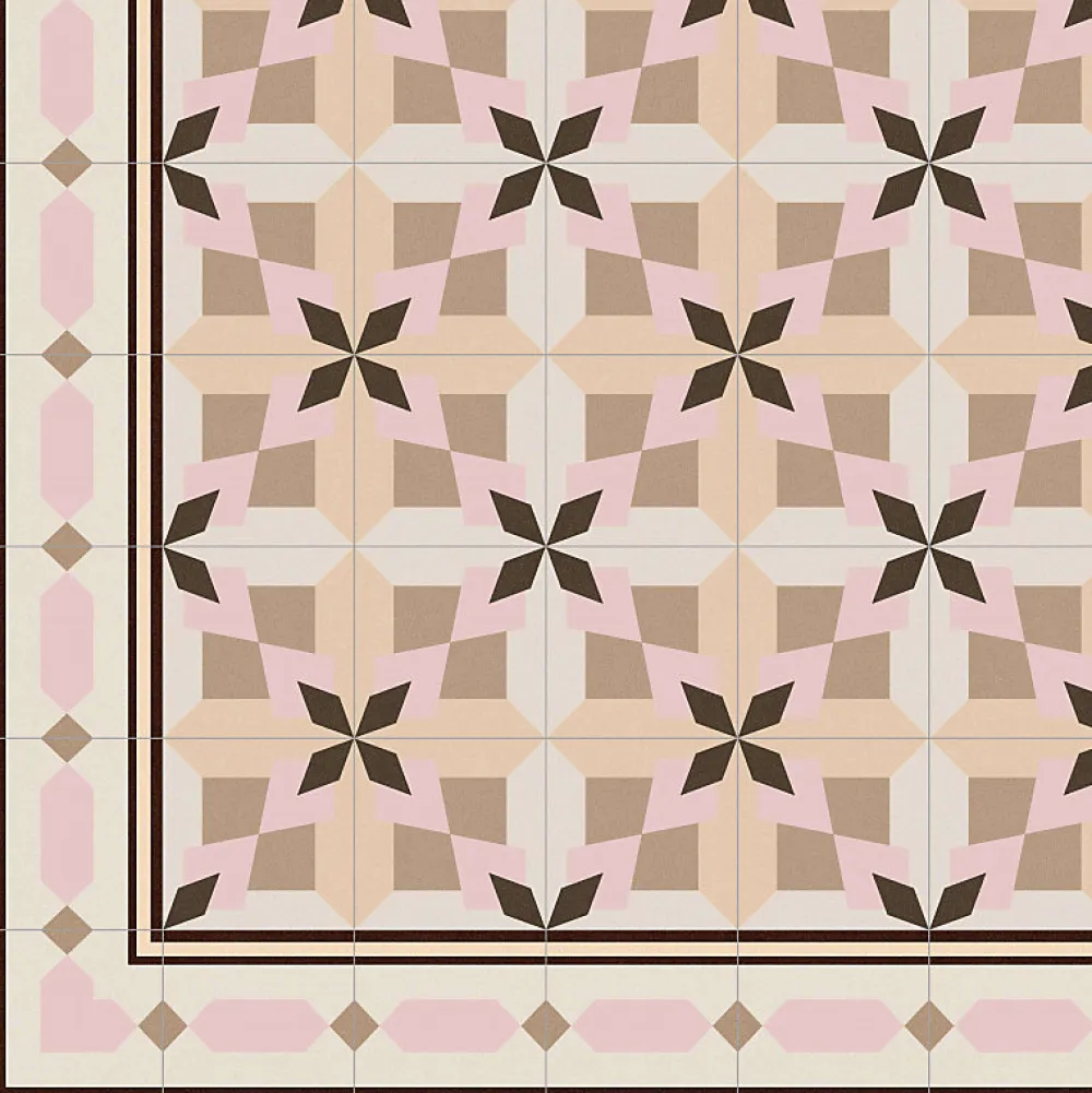 Aelle Carrelage Carrelage sol / mur effet ciment 20x20 cm 1900 ROURA 3 ANGLE- Carrelage Sol Effet Carreaux De Ciment|Carrelage Sol Pour Cuisine