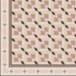 Aelle Carrelage Carrelage sol / mur effet ciment 20x20 cm 1900 ROURA 3 ANGLE- Carrelage Sol Effet Carreaux De Ciment|Carrelage Sol Pour Cuisine