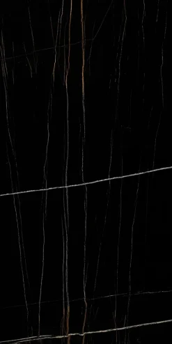 Limcaro Carrelage sol / mur effet marbre noir ELEGANCE BLACK l.60 x L.120 cm Brilliant- Carrelage Sol Effet Marbre