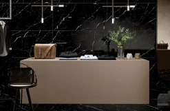 Limcaro Carrelage Sol Effet Marbre|Carrelage Sol Pour Salle De Bains<Carrelage sol / mur effet marbre noir SAINT LAURENT l.60 x L.120 cm Brilliant