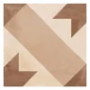 Eiffel art construction Carrelage sol / mur effet ciment motif étoile 20x20 cm TERRA STELLA- Carrelage Sol Uni