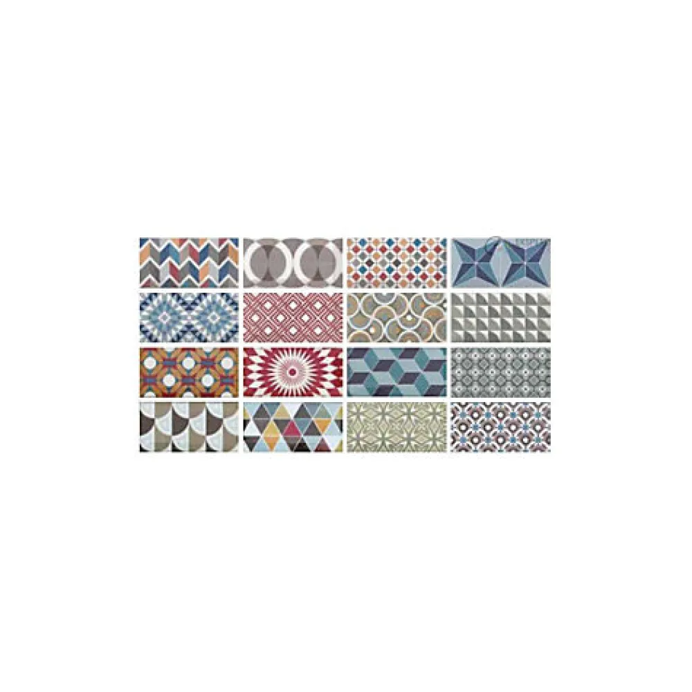 Eiffel art construction Carrelage sol / mur effet ciment 20x20 cm CAPRICE DÉCO BALANCE B&W(vendu par boite de 1m2)- Carrelage Sol Pour Cuisine