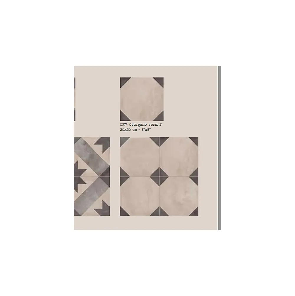 Eiffel art construction Carrelage Sol Pour Cuisine<Carrelage sol / mur effet ciment 20x20 cm TERRA OTTAGONO
