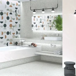Aelle Carrelage Carrelage Sol Effet Terrazzo<Carrelage sol / mur effet terrazzo 80x80 cm NIZA-R gris