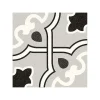 Aelle Carrelage Carrelage Sol Pour Wc<Carrelage sol / mur effet ciment motif fleur 20x20 cm ALAMEDA BUCARELI GRIS