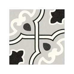 Aelle Carrelage Carrelage Sol Pour Wc<Carrelage sol / mur effet ciment motif fleur 20x20 cm ALAMEDA BUCARELI GRIS
