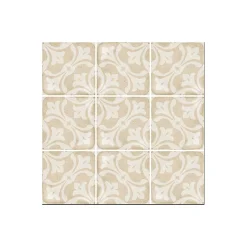 Aelle Carrelage Carrelage Sol Effet Carreaux De Ciment<Carrelage sol / mur effet ciment motif coloré 20x20 cm ART NOUVEAU LA RAMBLA BISCUIT