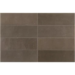 Aelle Carrelage Carrelage Sol Uni<Carrelage sol / mur effet zellige bejmat marocain 5X15 cm marron mate FANGO CHOCO