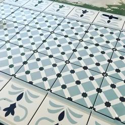 Aelle Carrelage Carrelage Sol Effet Carreaux De Ciment<Carrelage sol / mur effet ciment 20x20 cm 1900 VALVANERA 2 BORDURE