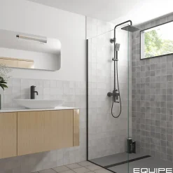 Aelle Carrelage carrelage sol / mur effet zellige bejmat gris 10x10 cm mate ARGILE CONCRETE- Carrelage Sol Uni|Carrelage Sol Pour Salle De Bains