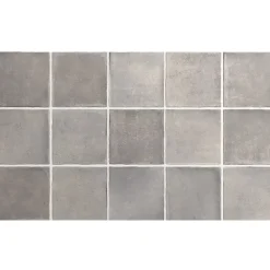 Aelle Carrelage carrelage sol / mur effet zellige bejmat gris 10x10 cm mate ARGILE CONCRETE- Carrelage Sol Uni|Carrelage Sol Pour Salle De Bains