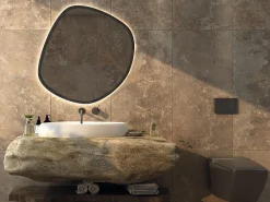 Limcaro Carrelage Sol Pour Pièce À Vivre|Carrelage Sol Effet Marbre<Carrelage sol / mur effet marbre beige CAFE TRAVERTINO l.60 x L.120 cm Semi-brillant