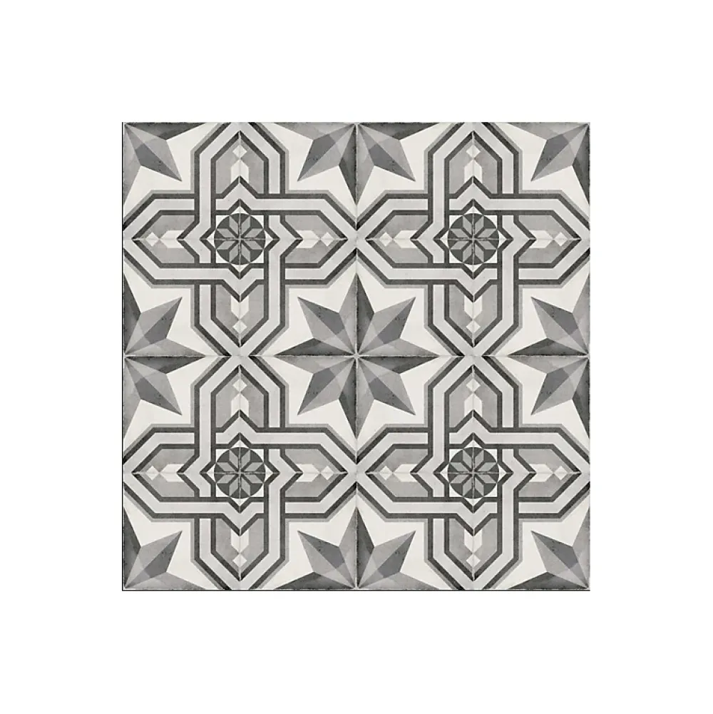 Aelle Carrelage Carrelage Sol Effet Carreaux De Ciment<Carrelage sol / mur effet ciment motif gris 20x20 cm ART NOUVEAU