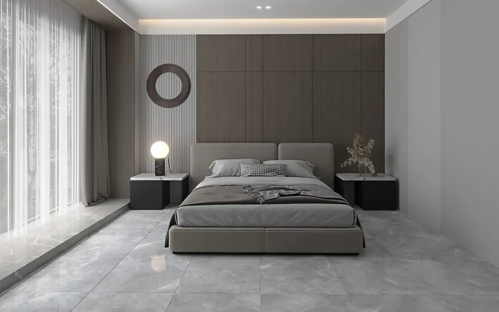 Limcaro Carrelage Sol Effet Marbre|Carrelage Sol Pour Salle De Bains<Carrelage sol / mur effet marbre gris PULPIS GREY l.60 x L.120 cm Brillant