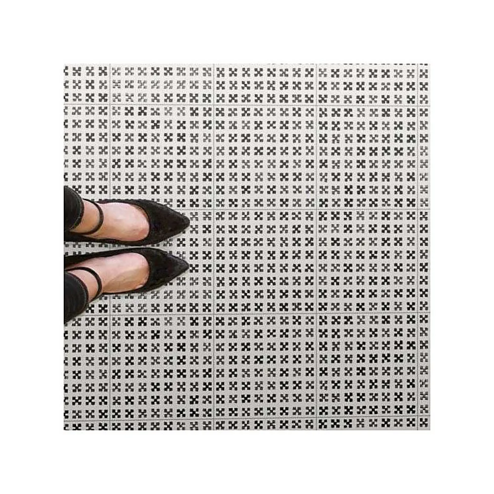 Aelle Carrelage Carrelage sol / mur effet ciment motif feutré 20x20 cm VODEVIL PAIX SOMBRA- Carrelage Sol Pour Cuisine