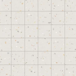 Eiffel art construction Carrelage sol / mur effet terrazzo 20x20 cm Croccante Tutti Frutti(vendu par boite de 1m2)- Carrelage Sol Effet Terrazzo
