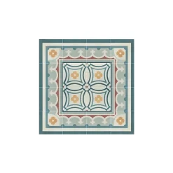 Aelle Carrelage Carrelage Sol Pour Cuisine<Carrelage sol / mur effet ciment motif floral coloré 20x20 cm - CAPRICE SAINT TROPEZ