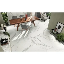 Aelle Carrelage Carrelage Sol Effet Marbre<Carrelage sol / mur effet marbre blanc 60x120 cm - SCULTOREA statuario vena argento J402