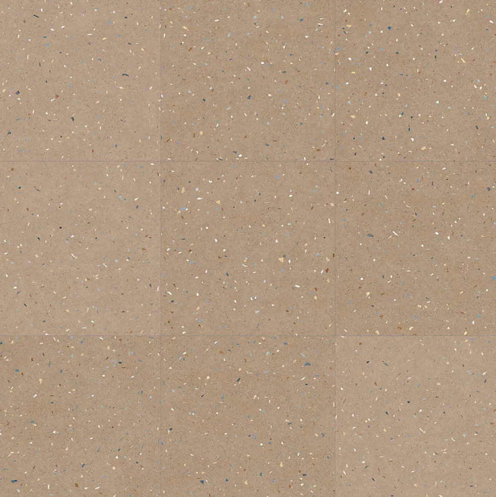 Eiffel art construction Carrelage Sol Effet Terrazzo<Carrelage sol / mur effet terrazzo 80x80 cm Croccante-R Nuez (vendu par boite de 1.28m2)
