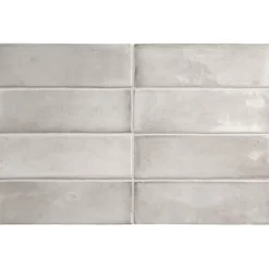 Aelle Carrelage Carrelage Sol Pour Wc<Carrelage sol / mur effet zellige bejmat marocain 5X15 cm gris brillant 5X15 cm COCO AMBER GREY WALL