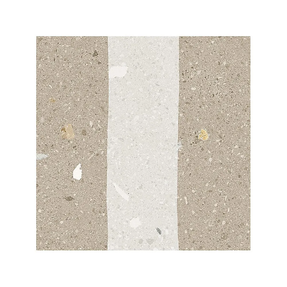 Eiffel art construction Carrelage sol / mur effet terrazzo 20x20 cm Croccante Granola Avellana(vendu par boite de 1m2)- Carrelage Sol Effet Terrazzo