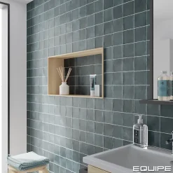 Aelle Carrelage carrelage sol / mur effet zellige bejmat bleu 10x10 cm mate ARGILE GLACIER 10x10 cm- Carrelage Sol Uni|Carrelage Sol Pour Wc