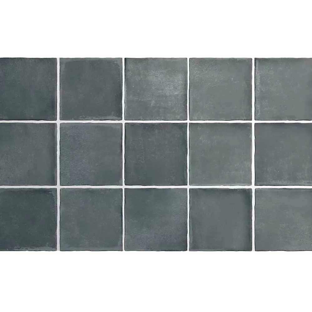 Aelle Carrelage carrelage sol / mur effet zellige bejmat bleu 10x10 cm mate ARGILE GLACIER 10x10 cm- Carrelage Sol Uni|Carrelage Sol Pour Wc