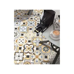 Aelle Carrelage Carrelage Sol Effet Carreaux De Ciment|Carrelage Sol Pour Cuisine<Carrelage sol / mur effet ciment patchwork 20x20 cm VODEVIL OCTOGONO MUSICHALLS