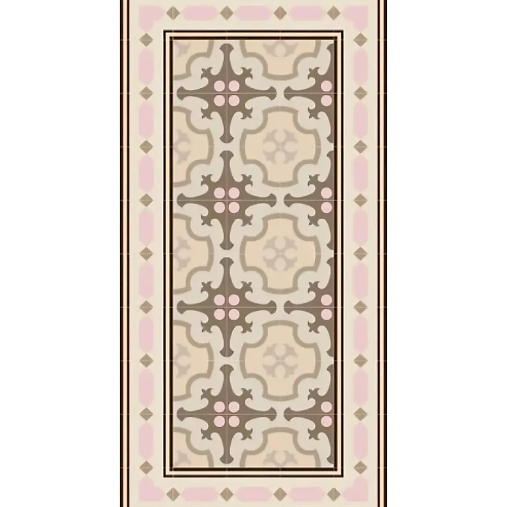 Aelle Carrelage Carrelage sol / mur effet ciment 20x20 cm 1900 ORDAL- Carrelage Sol Effet Carreaux De Ciment