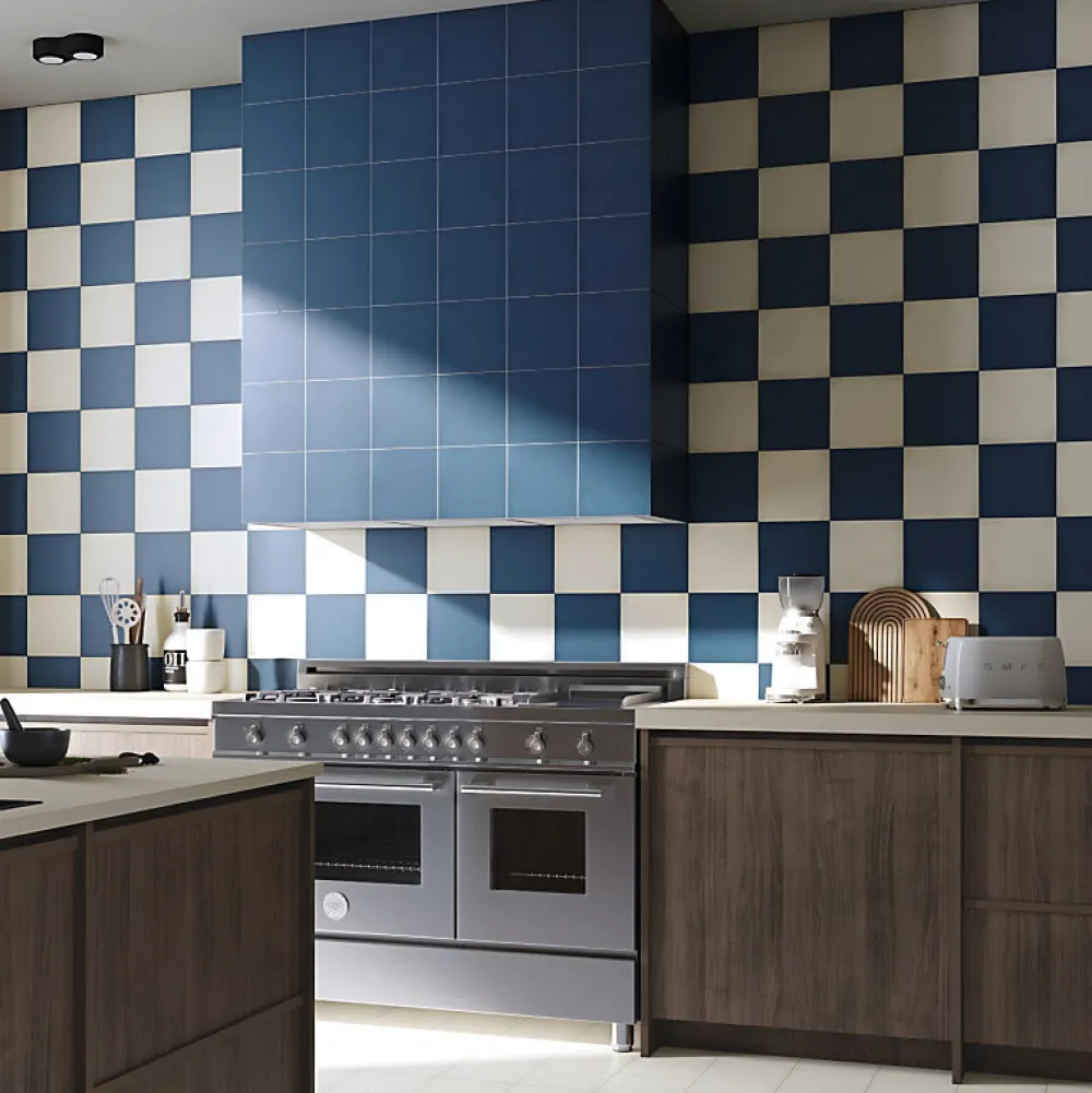 Aelle Carrelage Carrelage Sol Pour Cuisine|Carrelage Sol Effet Carreaux De Ciment<Carrelage sol / mur effet ciment uni bleu 20x20 cm 1900 AZUL