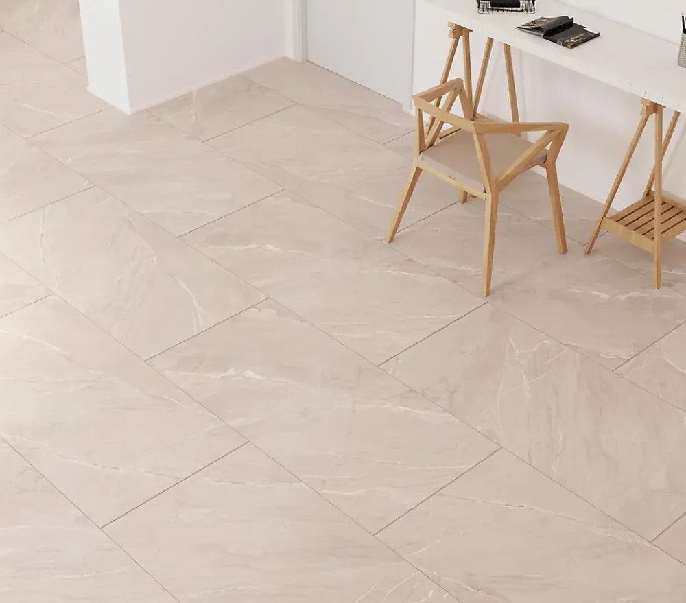 Limcaro Carrelage sol / mur effet marbre beige LAGOM SAND l.60 x L.120 cm Mat- Carrelage Sol Effet Marbre|Carrelage Sol Pour Pièce À Vivre