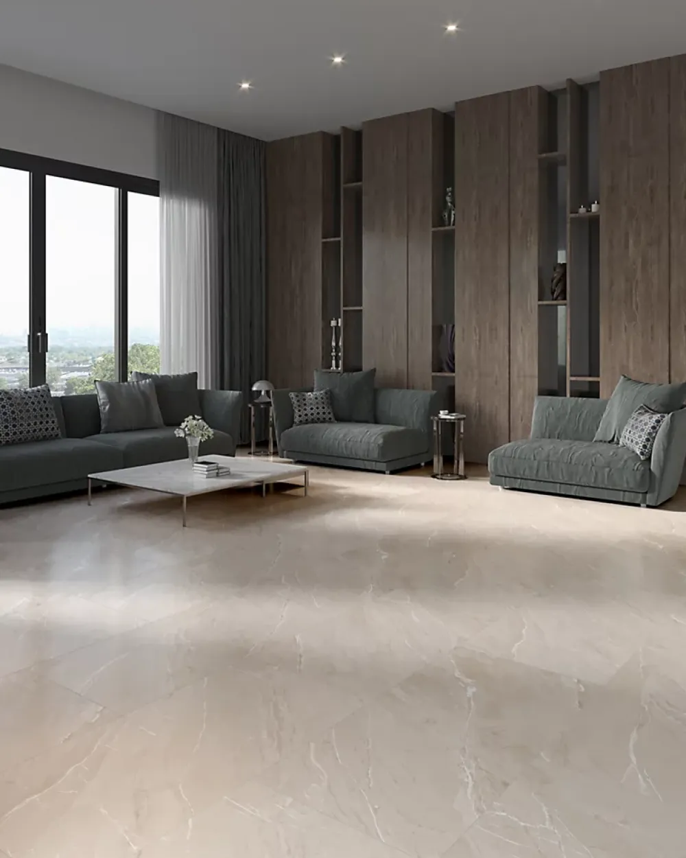 Limcaro Carrelage sol / mur effet marbre beige LAGOM SAND l.60 x L.120 cm Mat- Carrelage Sol Effet Marbre|Carrelage Sol Pour Pièce À Vivre