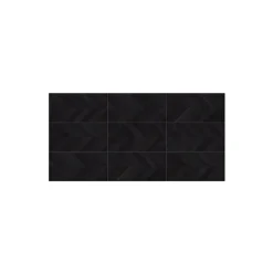 Aelle Carrelage Carrelage Sol Pour Salle De Bains|Carrelage Sol Effet Béton<Carrelage sol / mur effet béton design chevron noir 60x120 cm SEINE RILSE BASALTO