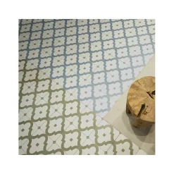 Aelle Carrelage Carrelage Sol Pour Cuisine|Carrelage Sol Effet Carreaux De Ciment<Carrelage sol / mur effet ciment vert 20x20 cm MAORI LADAKHI MUSGO