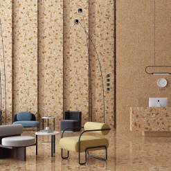 Aelle Carrelage Carrelage sol / mur effet terrazzo 80x80 cm NIZA-R Rojizo- Carrelage Sol Effet Terrazzo|Carrelage Sol Pour Cuisine
