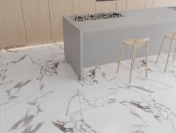 Limcaro Carrelage Sol Effet Marbre|Carrelage Sol Pour Pièce À Vivre<Carrelage sol / mur effet marbre beige PAONAZZO BRILLANT l.60 x L.120 cm Brillant