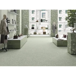 Aelle Carrelage Carrelage sol / mur effet terrazzo 80x80 cm MONACO R VERDE- Carrelage Sol Effet Pierre