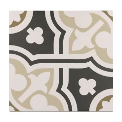 Aelle Carrelage Carrelage sol / mur effet ciment à motif 20x20 cm RIVOLI - PLAZA GRIS- Carrelage Sol Effet Carreaux De Ciment
