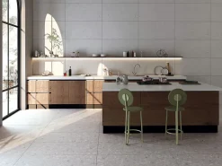 Limcaro Carrelage sol / mur effet Terrazzo CHALKY l.60 x L.120 cm Mat- Carrelage Sol Pour Salle De Bains|Carrelage Sol Pour Pièce À Vivre