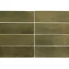 Aelle Carrelage Carrelage sol / mur effet zellige bejmat marocain 5X15 cm vert mate 5X15 cm COCO VERD MATT- Carrelage Sol Uni