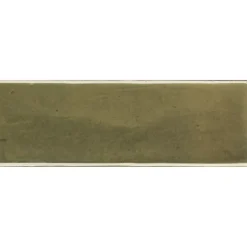 Aelle Carrelage Carrelage sol / mur effet zellige bejmat marocain 5X15 cm vert mate 5X15 cm COCO VERD MATT- Carrelage Sol Uni