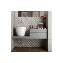 Aelle Carrelage Carrelage Sol Effet Carreaux De Ciment<Carrelage sol / mur effet ciment motif gris 20x20 cm ART NOUVEAU LA RAMBLA GREY