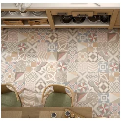Aelle Carrelage Carrelage Sol Effet Carreaux De Ciment<Carrelage sol / mur effet ciment 20x20 cm CAPRICE DECO PATCHWORK PASTEL
