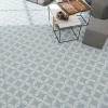 Aelle Carrelage Carrelage sol / mur effet ciment motif rosace 20x20 cm ALAMEDA ANDRASSY CIELO- Carrelage Sol Pour Wc|Carrelage Sol Uni
